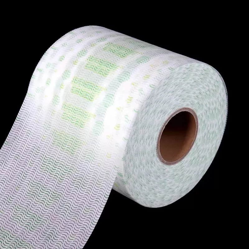 Big Roll Non-Woven Fabric with Simple Printing Pattern Waterproof Frontal Tape for Diaper Production