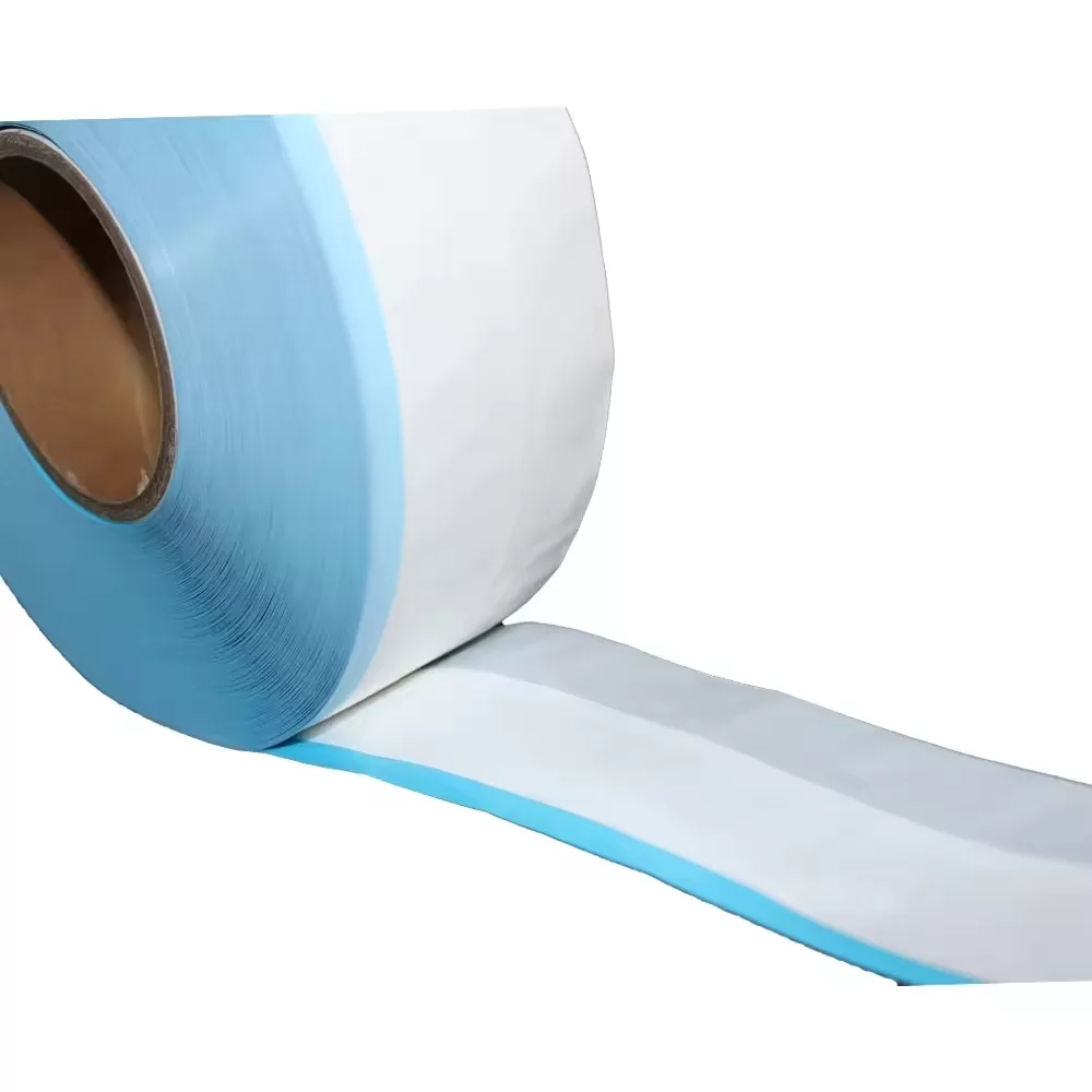 Waved Edge Side Hook & Loop Tape S Cutting Zero Waste Closure PP Adhesive Tape Baby Diaper Raw Materials