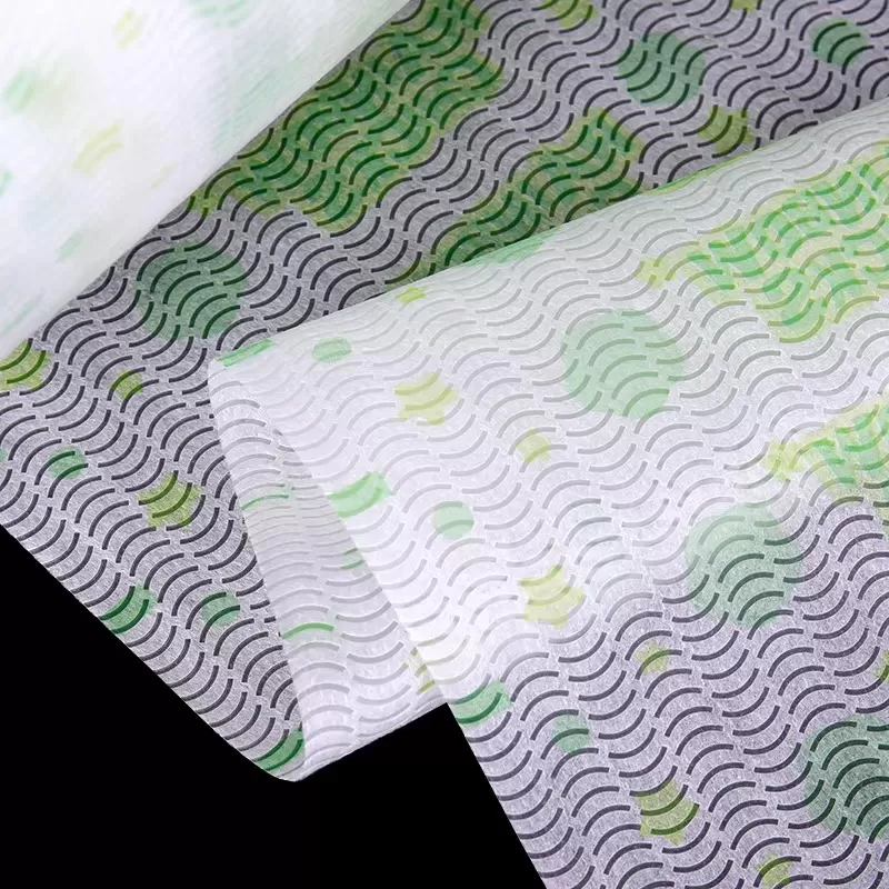 Big Roll Non-Woven Fabric with Simple Printing Pattern Waterproof Frontal Tape for Diaper Production