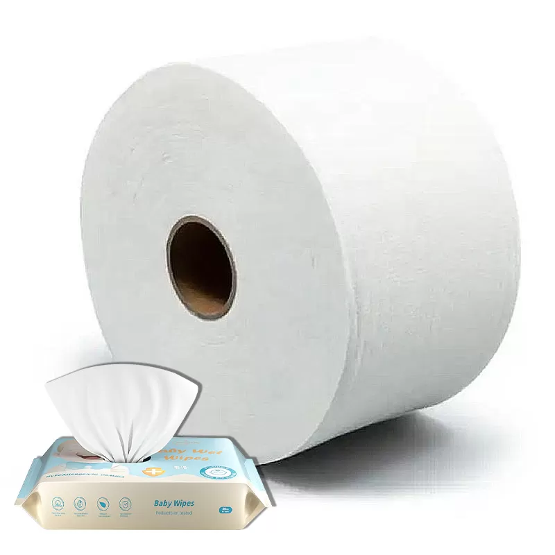 Jumbo Roll Wet Wipes Raw Material Spunlace Nonwoven Fabric